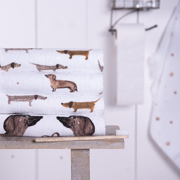 Kuchynský froté uterák s jazvečíkmi Dachshund Love - 40x66 cm - Clayre & Eef