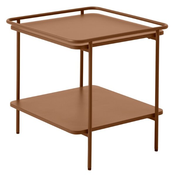 Dizajnový odkladací stolík Harinder 45 cm terakota