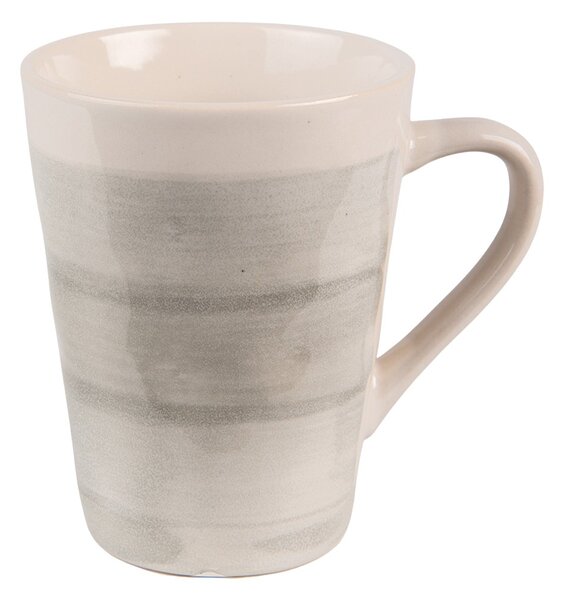 Šedo-zelený keramický hrnček Groa - 12*8*12 / 400 ml - Clayre & Eef