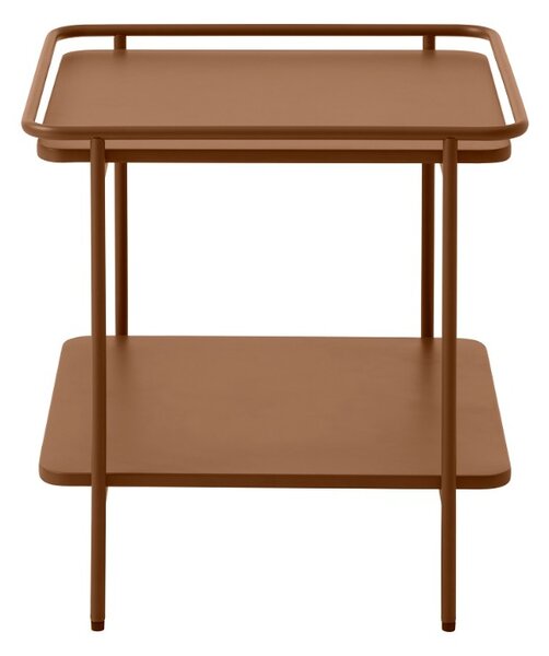 Dizajnový odkladací stolík Harinder 45 cm terakota