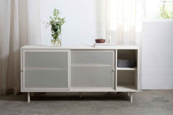 Dizajnová komoda Taiyanna 160 cm sivá