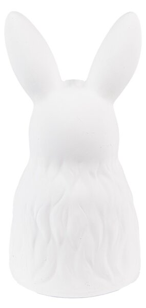 Biela keramická dekorácia socha králika - 11*11*21 cm - Clayre & Eef