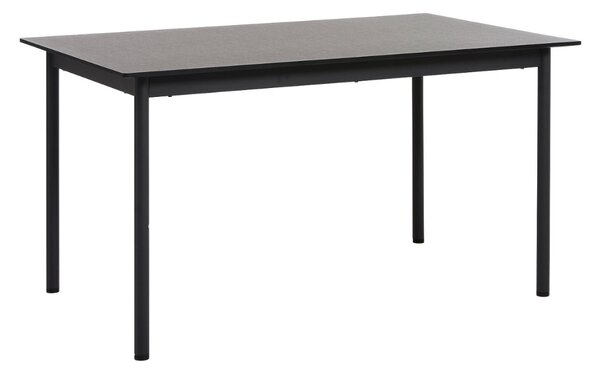 Dizajnový jedálenský stôl Lakshmana 140 cm čierny
