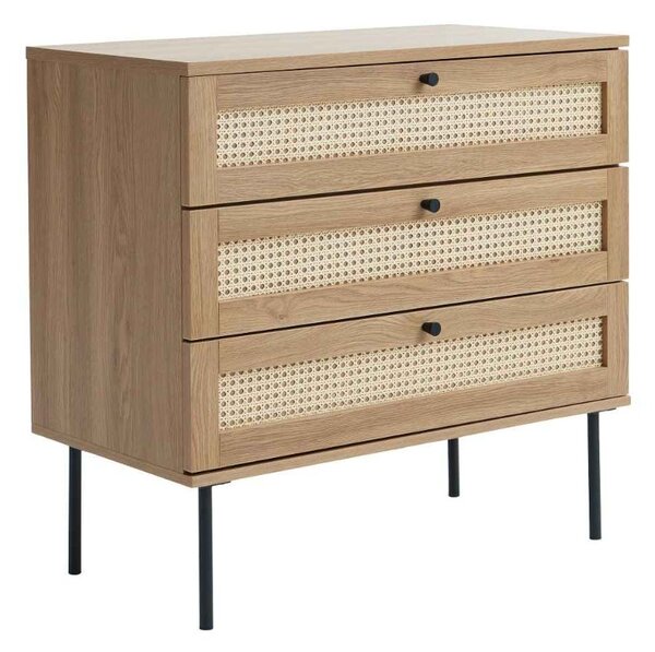 Dizajnová komoda Lakshmana 80 cm prírodný dub