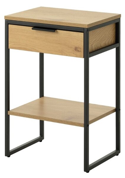 Dizajnový odkladací stolík Valenzuela 40 cm vzor dub