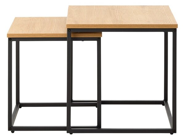 Sada odkladacích stolíkov Valenzuela 50 cm vzor dub