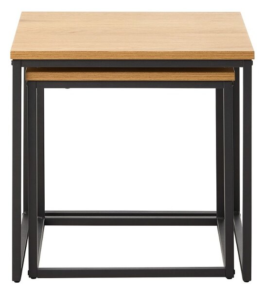 Sada odkladacích stolíkov Valenzuela 50 cm vzor dub