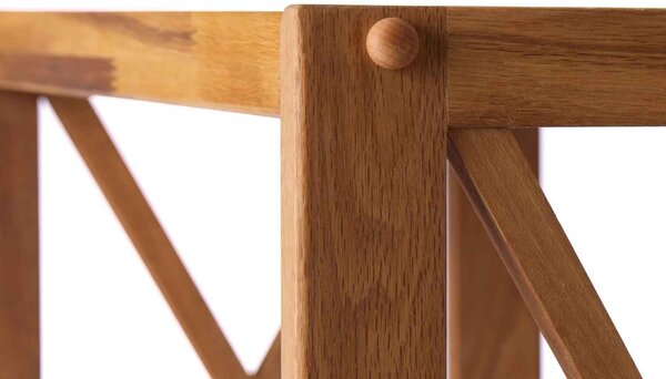Dizajnový regál Walworth 124 cm prírodný dub