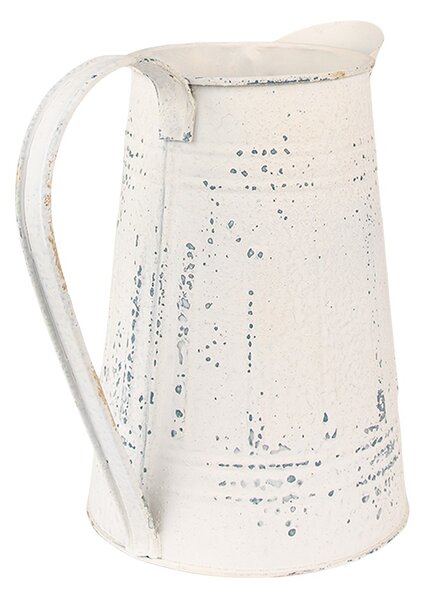 Béžový antik dekoračný plechový retro džbán Fun Antique - 22*14*21 cm - Clayre & Eef