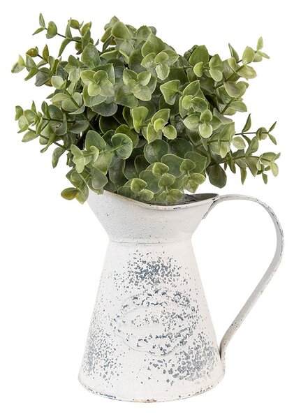 Béžový dekoračný plechový džbán Fun Antique - 17*11*17 cm - Clayre & Eef