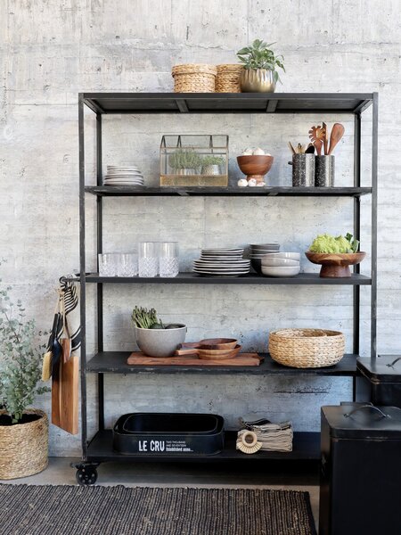 Zmetáčik s čiernou kovovou lopatkou - 23*7*34 cm - Chic Antique