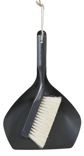 Zmetáčik s čiernou kovovou lopatkou - 23*7*34 cm - Chic Antique