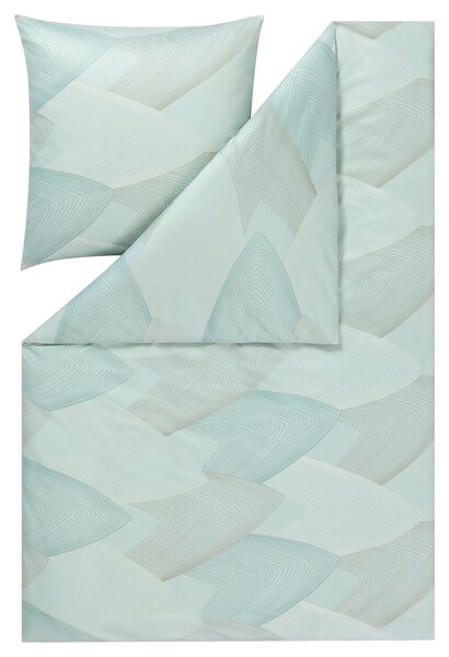 POSTEĽNÁ BIELIZEŇ, interlock džersej, mätovozelená, 140/200 cm Estella - Obliečky & plachty