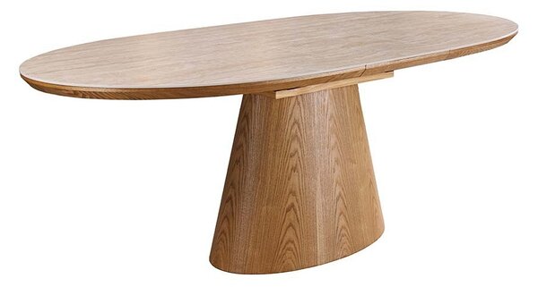 Oválny rozkladací jedálenský stôl Parthenia 160-200 cm dub