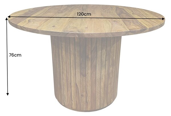 Okrúhly jedálenský stôl Raghuvir 120 cm Sheesham