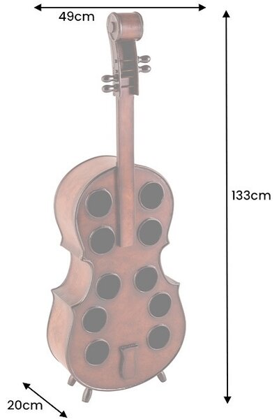 Dizajnový regál na víno Fayola 133 cm jedľa