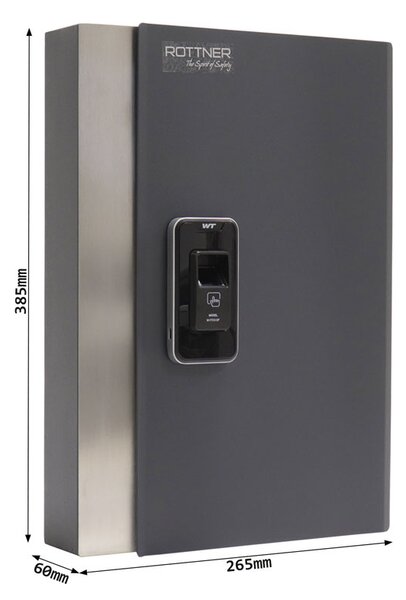 Skrinka na kľúče KEY PRO, na odtlačok prsta, na 24 kľúčov
