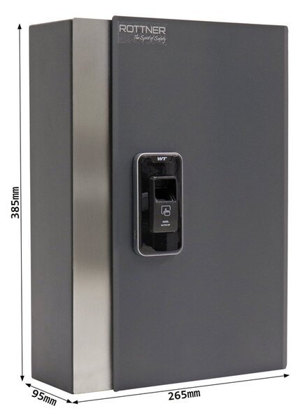 Skrinka na kľúče KEY PRO, na odtlačok prsta, na 68 kľúčov