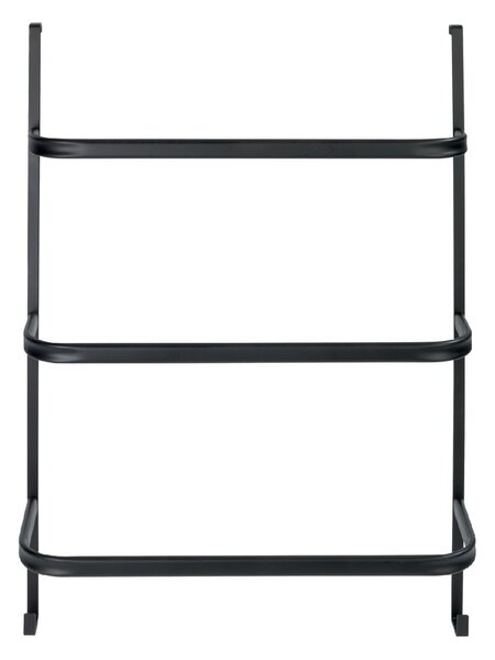 Čierny samodržiaci vešiak na uteráky Wenko Towel Holder Black, 21 × 54 cm