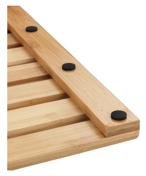 Bambusová predložka vhodná aj do exteriéru Wenko Bamboo, 60 × 40 cm