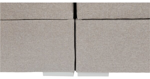KONDELA Boxspringová posteľ 160x200, sivohnedá TAUPE, FERATA TV KOMFORT
