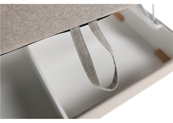 KONDELA Boxspringová posteľ 160x200, sivohnedá TAUPE, FERATA TV KOMFORT