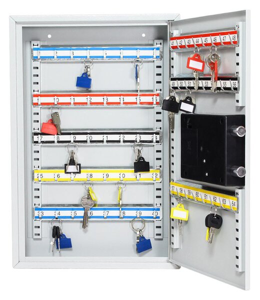 Skrinka na kľúče s elektrickým zámkom S-64 EL, na 64 kľúčov