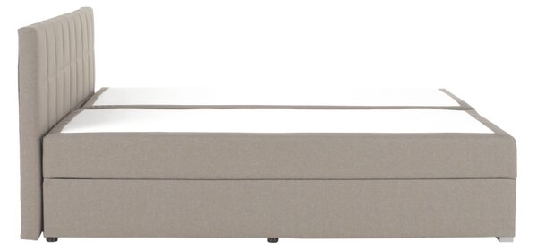 KONDELA Boxspringová posteľ 160x200, sivohnedá TAUPE, FERATA TV KOMFORT