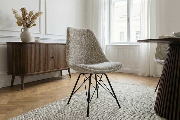 Dizajnová stolička Sweden béžová / sivá