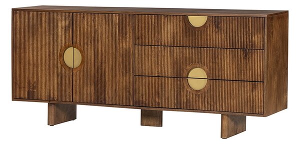 Dizajnová komoda Opaline 177 cm hnedé mango