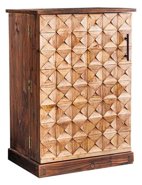 Dizajnová barová skrinka Winebar 90 cm borovica