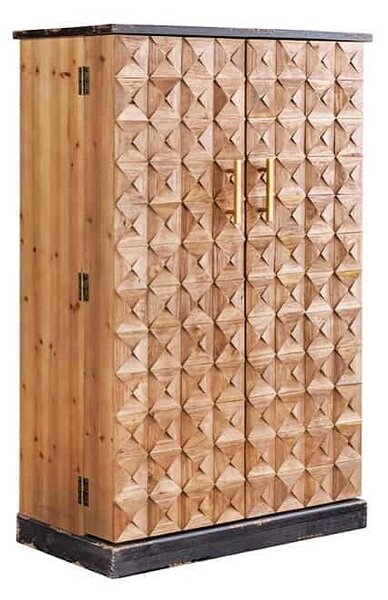 Dizajnová barová skrinka Winebar 122 cm borovica