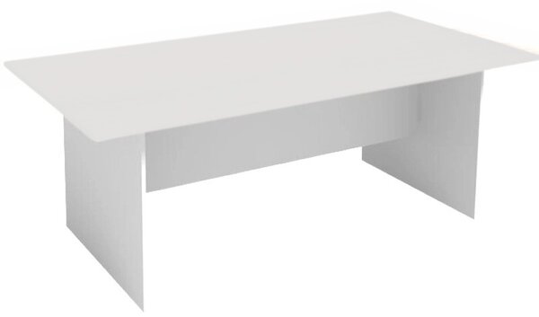 Rokovací kancelársky stôl PRIMO WHITE, 200x100 cm, biela