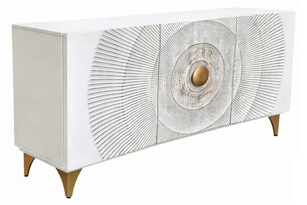 Dizajnová komoda Venetia 140 cm biele mango