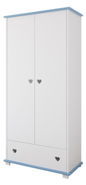 Raj posteli Detská izba Heart biela - dub sonoma, bielo - jelša, bielo - tmavý orech, biela, bielo-modrá, bielo-ružová, bielo-sivá