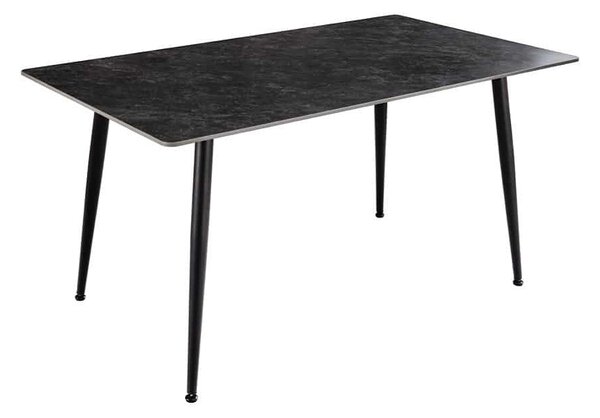 Keramický jedálenský stôl Garold 120 cm antracitový