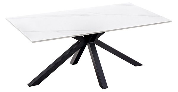 Keramický konferenčný stolík Fabrico 100 cm biely
