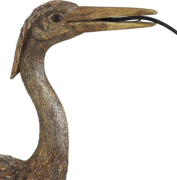 Bronzová antik nástenná lampa žeriav Crane - 30*16*48 cm / E27 - Light & Living