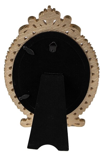 Zlatý fotorámik so ozdobným okrajom - 15*1*23 cm / 10*15 cm - Clayre & Eef