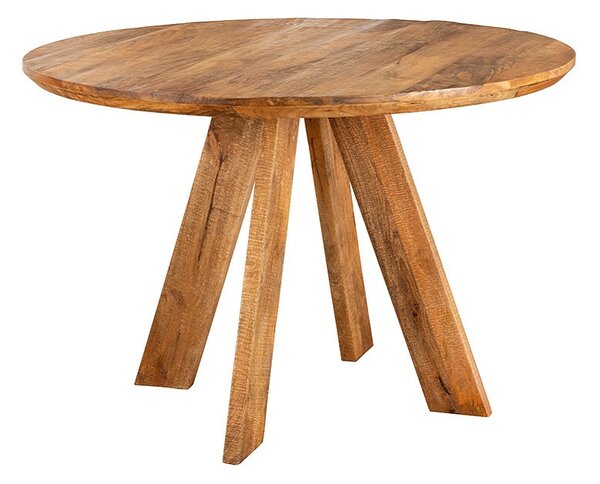 Okrúhly jedálenský stôl Eglantine 100 cm hnedé mango