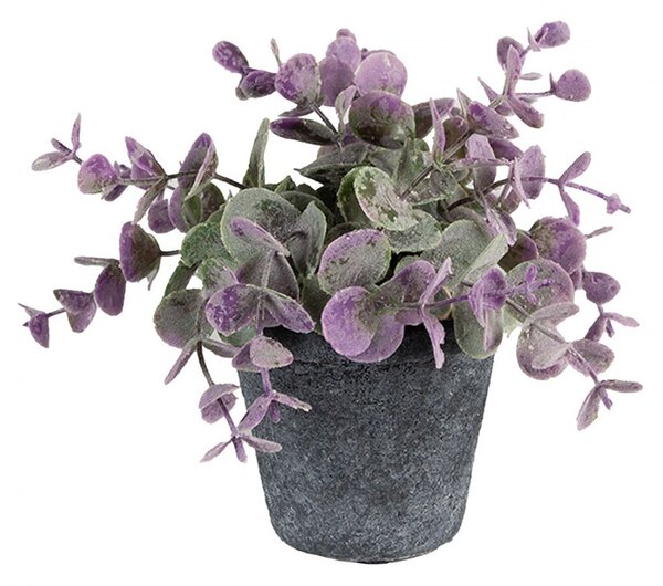 Granitový antik keramický obal na kvetináč Granit S - Ø8*7 cm - Clayre & Eef