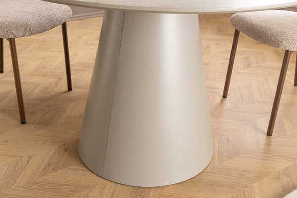 Okrúhly jedálenský stôl Belinda 120 cm sivý