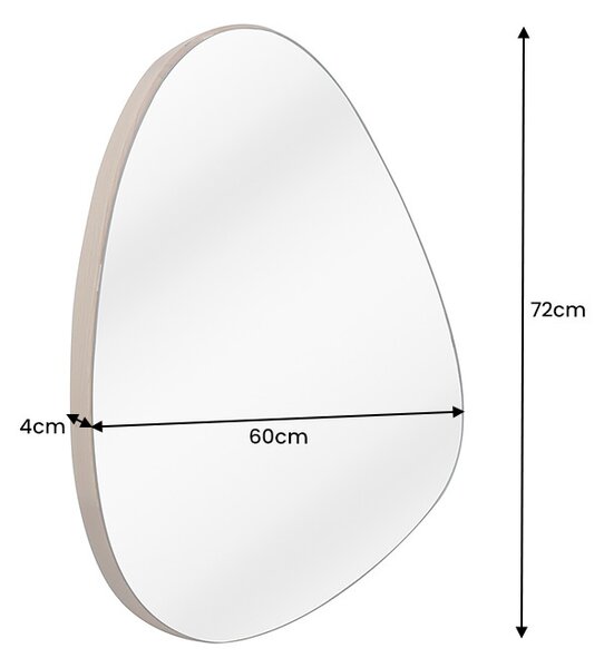 Dizajnové nástenné zrkadlo Daiwa 72 cm dub - II. Trieda