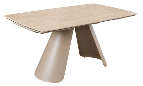 Rozkladací keramický jedálenský stôl Belinda 160-240 cm béžový