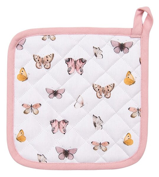 Balvnená detská chňapka podložka s motýlikmi Butterfly Paradise - 16*16 cm - Clayre & Eef