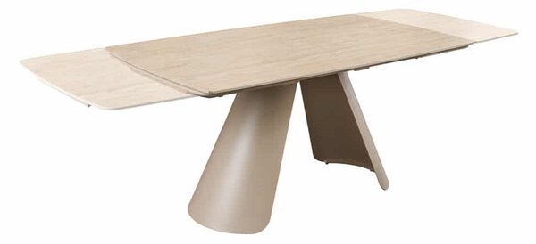 Rozkladací keramický jedálenský stôl Belinda 160-240 cm béžový