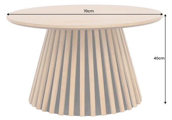 Konferenčný stolík Wadeline 70 cm dubová dýha