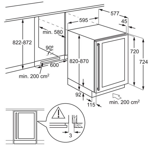 AEG AWS4052B5B - Vinotéka zabudovateľná