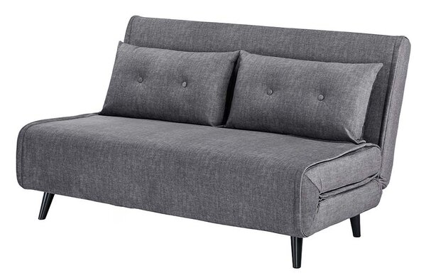 Dizajnová rozkladacia pohovka Bleddyn 140 cm sivý zamat
