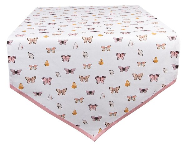 Balvnený behúň s motýlikmi Butterfly Paradise - 50*160 cm - Clayre & Eef